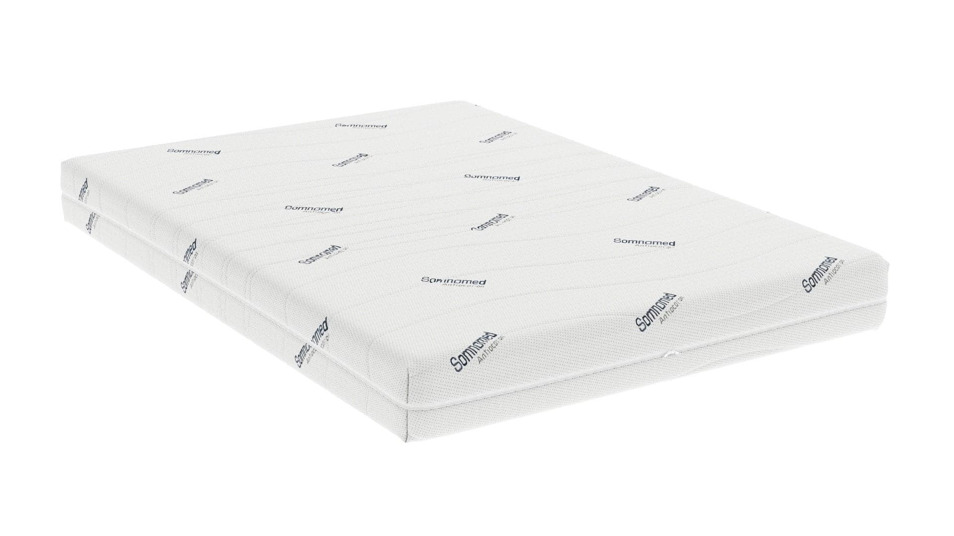 Saltea cu spumă poliuretanică Somnomed Antiacaria 160x200, înălțime 20 cm, pentru alergici, husă detașabilă și lavabilă cu tratament antiacarian, fermitate medie - 7