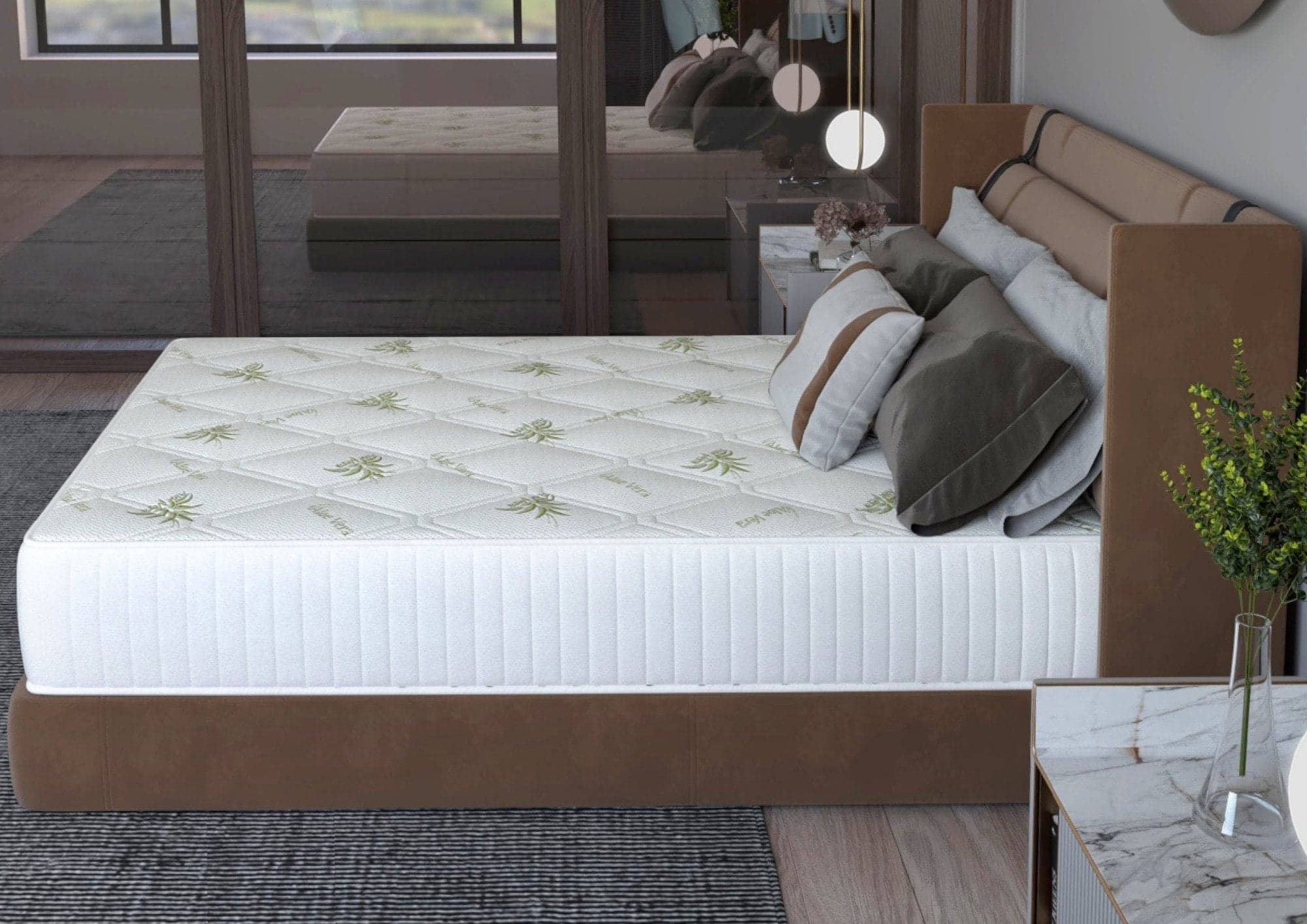 Saltea cu memorie Somnart Memory Ultimate 90x200, înălțime 24 cm, husă cu Aloe Vera, cu mânere, fermitate mare - 3