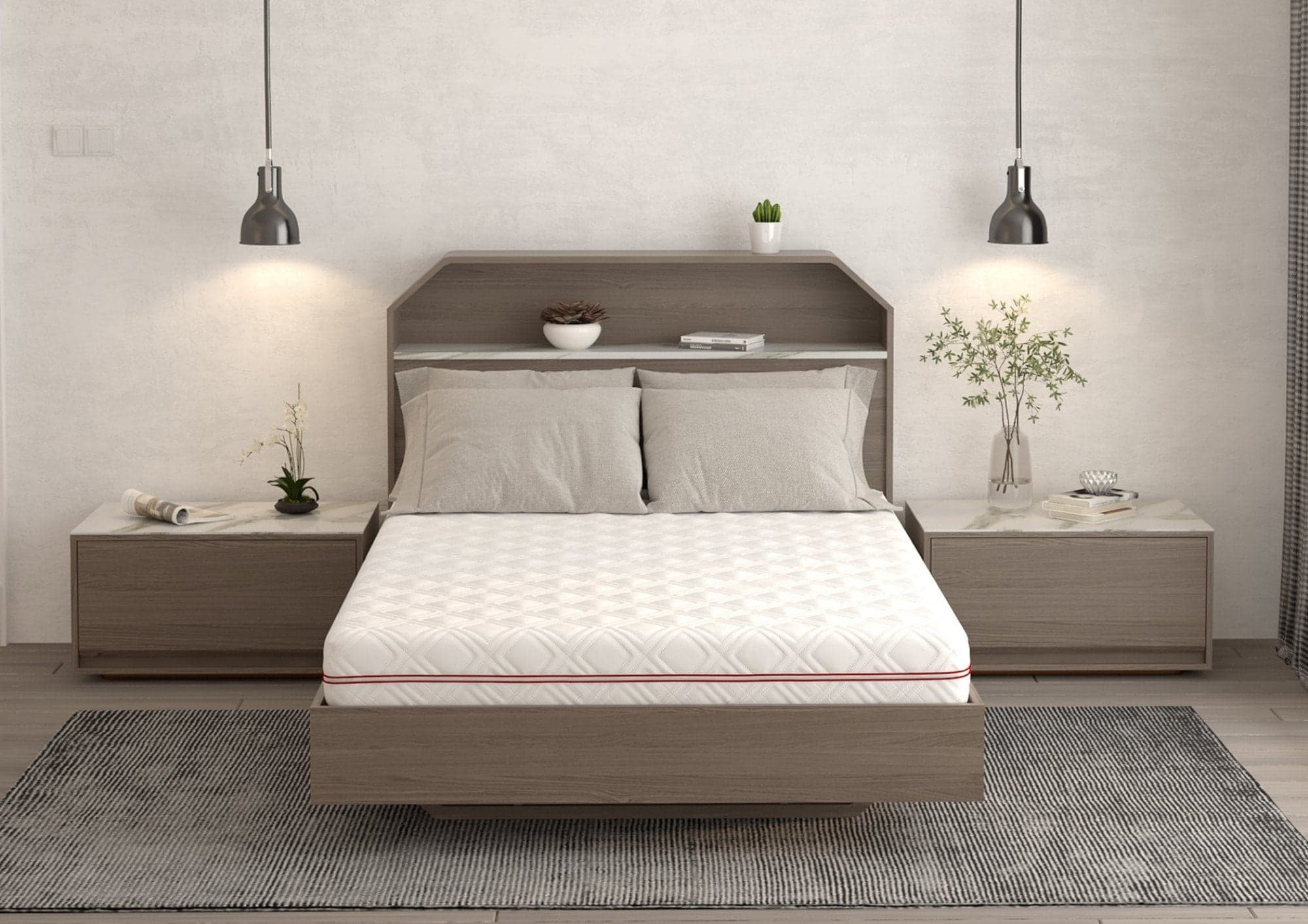 Saltea cu memorie SOMNART 90x200, înălțime 17 cm, ortopedică, husă detașabilă cu fermoar, fermitate medie - 4