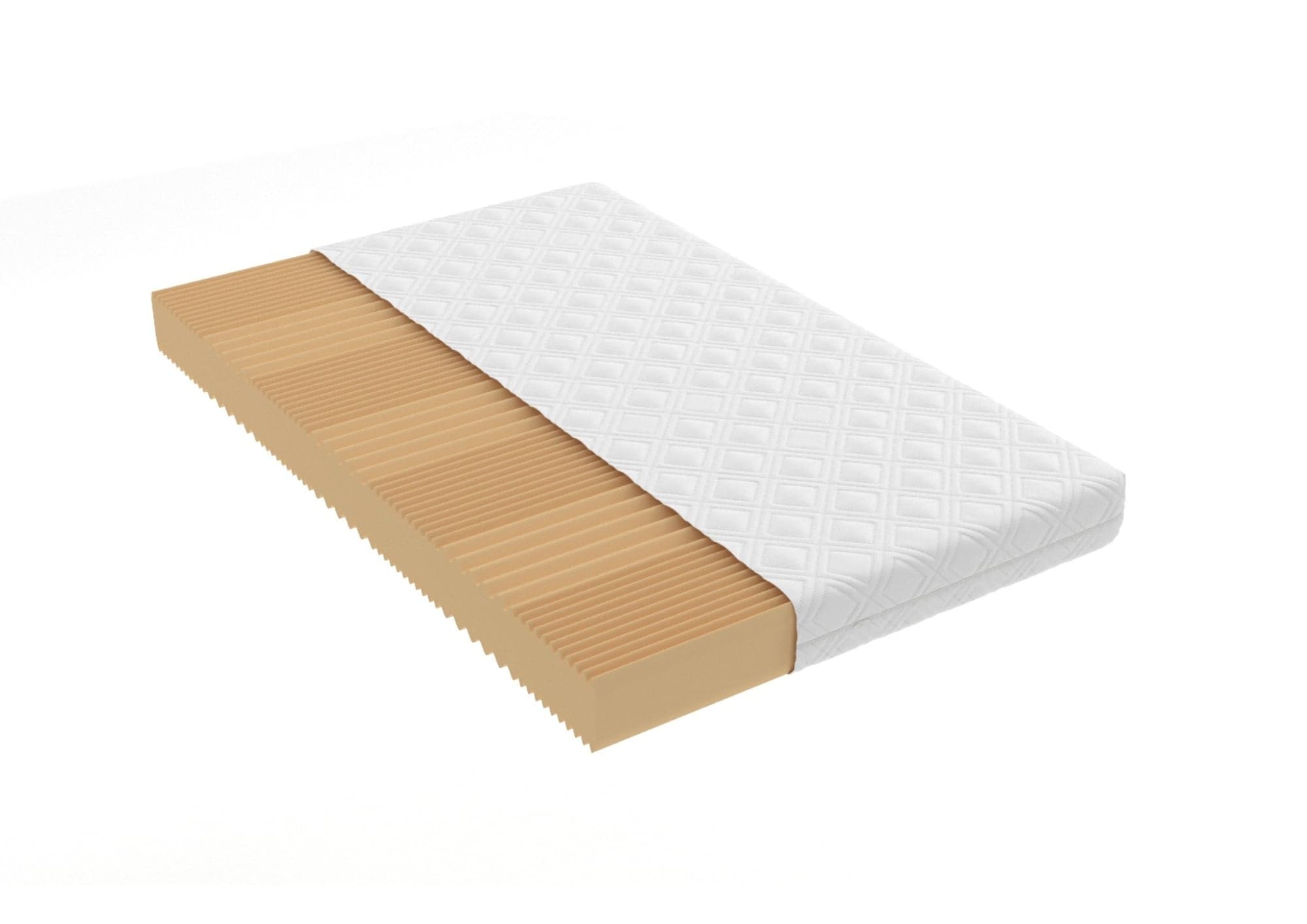 Saltea cu spumă poliuretanică 7 Zone SOMNART 160x200, înălțime 17 cm, ortopedică, husă detașabilă cu fermoar, fermitate medie - 2