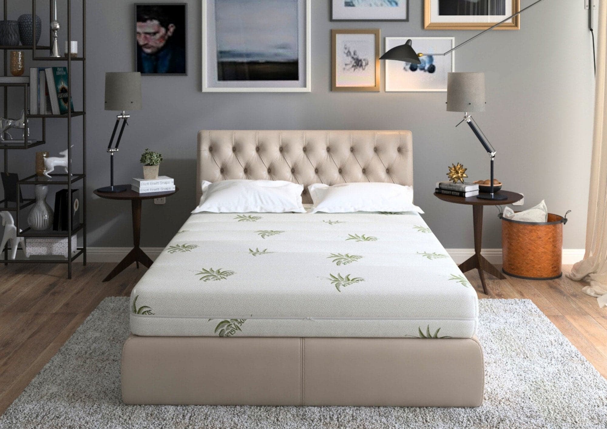 Saltea cu memorie Somnart XXL Memory Plus 140x200, înălțime 25 cm, pentru persoane supraponderale, husă Aloe Vera detașabilă, rulată, fermitate mare - 4