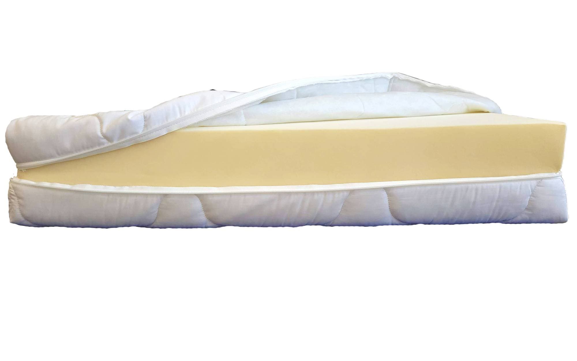 Husa saltea 80x200x16, bumbac, matlasata, lavabila, detasabila, cu fermoar 4 laturi