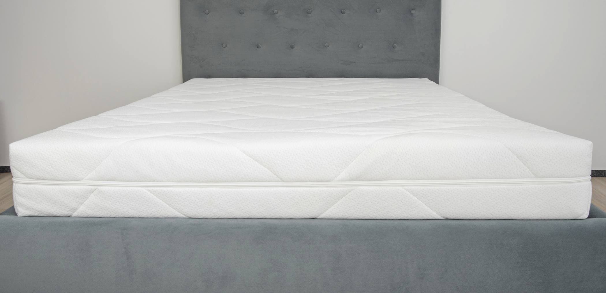 Husa saltea matlasata Somnart, 140x190x17 cm, tricot, fermoar alb - 3