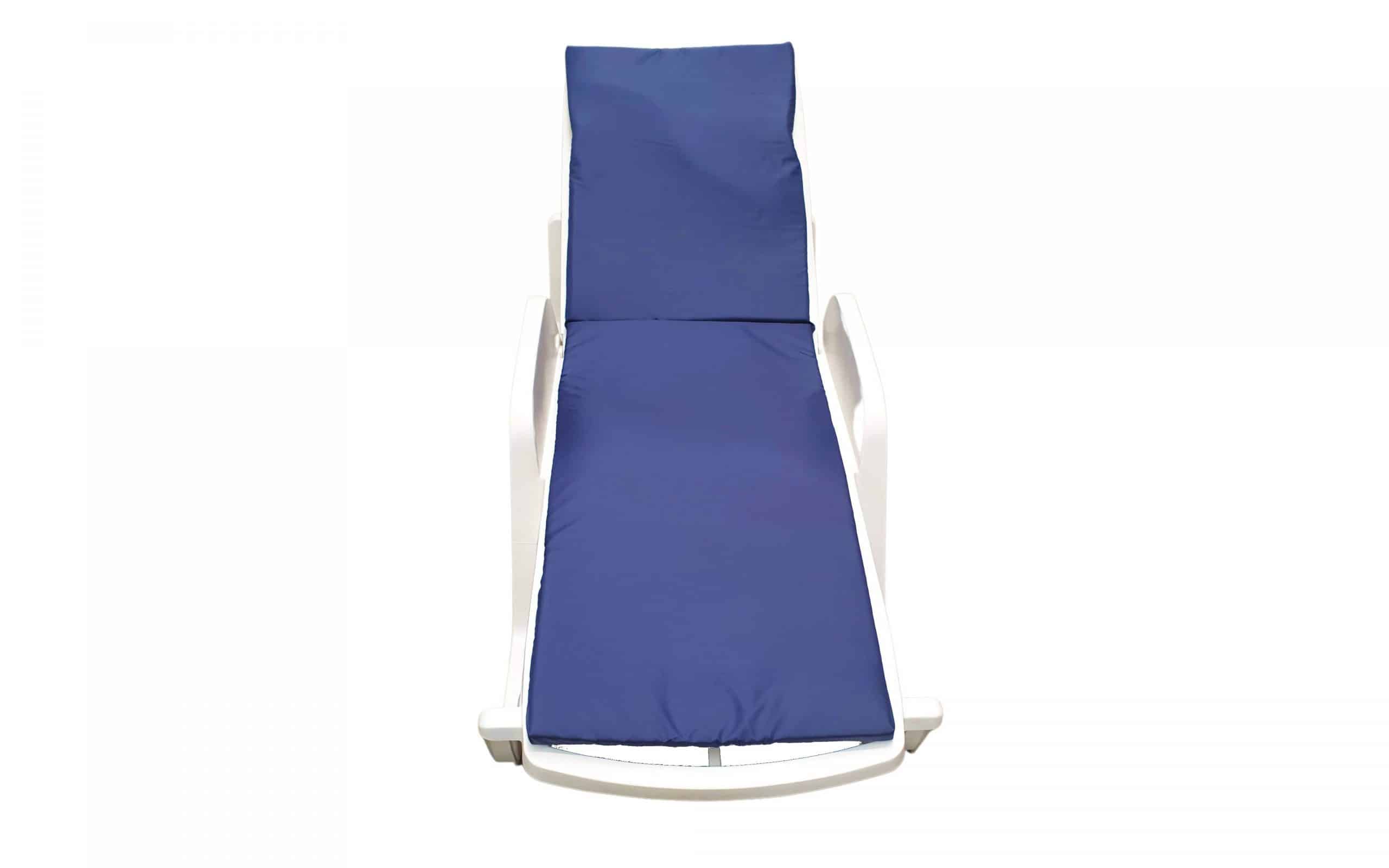 Saltea cu spumă poliuretanică Somnart 50x190, înălțime 4.5 cm, pentru șezlong, doua segmente, husă impermeabilă, culoare bleumarin - 2