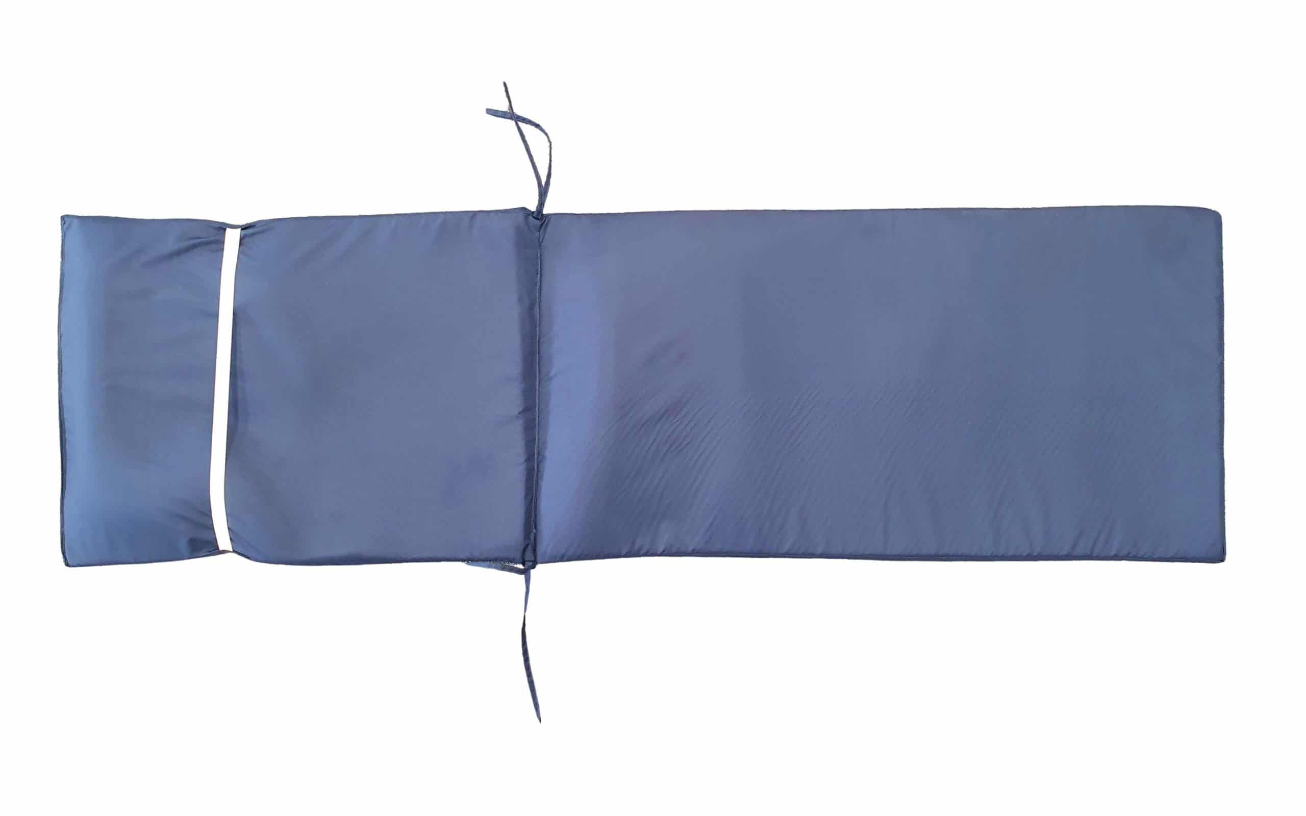 Saltea cu spumă poliuretanică Somnart 50x190, înălțime 4.5 cm, pentru șezlong, doua segmente, husă impermeabilă, culoare bleumarin - 3