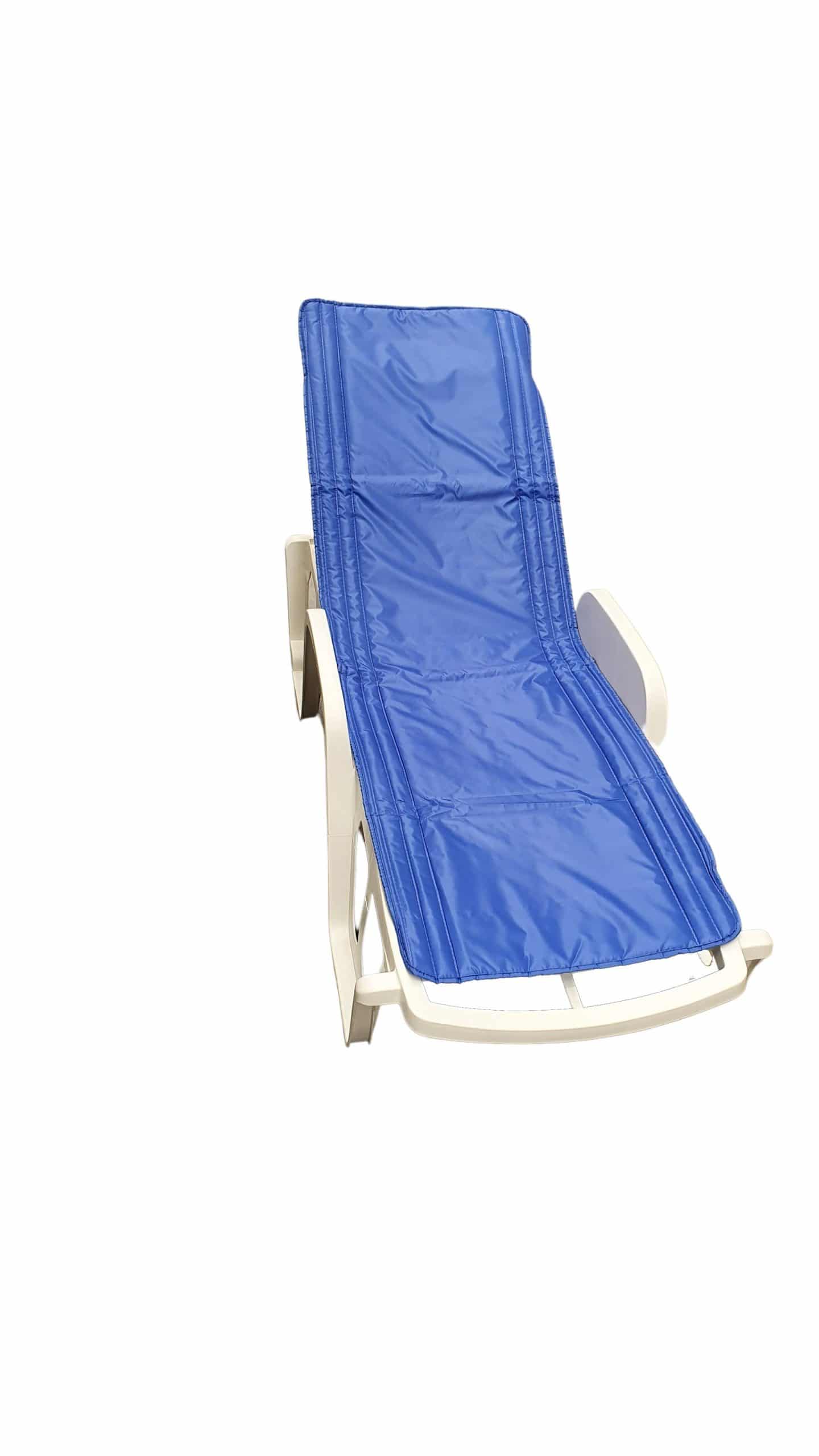 Saltea cu interior vatelină Somnart 60x190, înălțime 1 cm, pentru șezlong, două segmente, husă impermeabilă, culoare bleumarin - 5