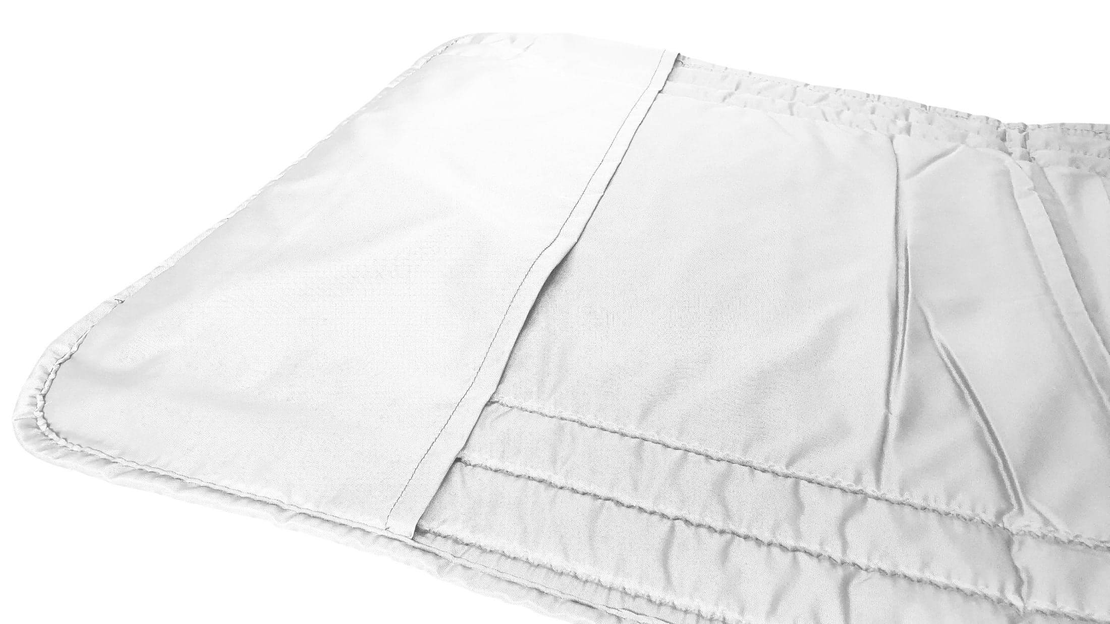 Saltea cu interior vatelină Somnart 60x190, înălțime 1 cm, pentru șezlong, două segmente, husă impermeabilă, culoare gri - 2