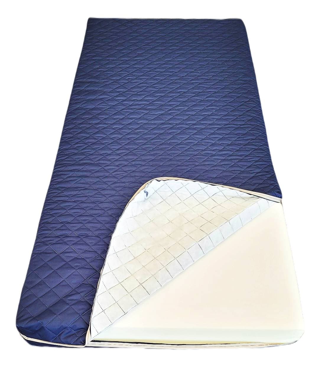 Saltea cu burete Somnart 90x200, înălțime 10 cm, husa impermeabilă matlasată cu vatelina, detașabilă, lavabilă, cu fermoar, fermitate medie