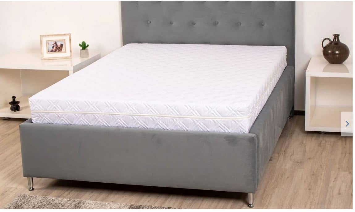 Saltea cu spumă poliuretanică 7 Zone SOMNART 140x190, înălțime 17 cm, ortopedică, husă detașabilă cu fermoar, fermitate medie - 10