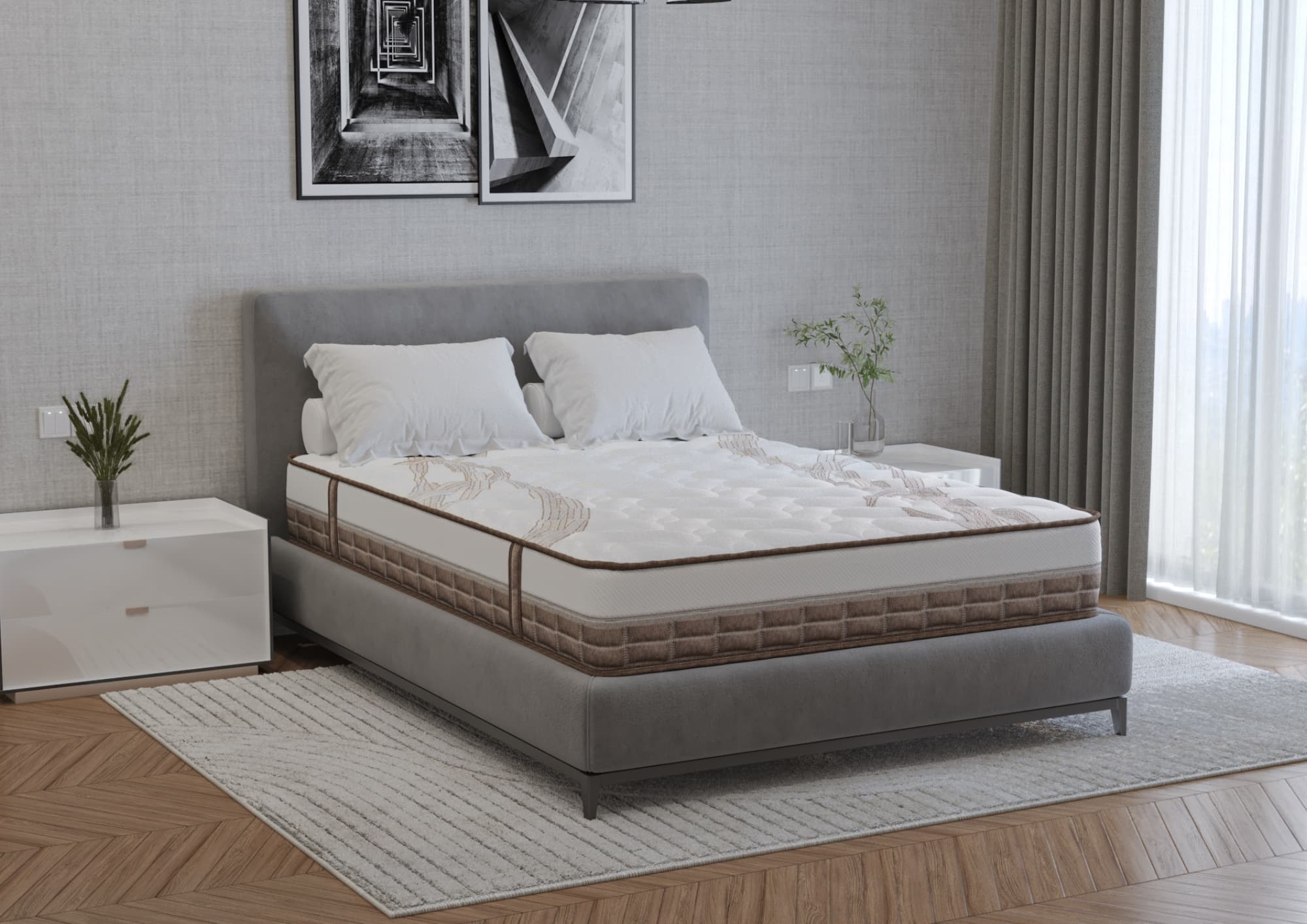 Saltea cu arcuri Caramel Dream Pocket Multilayer, 160x200, inaltime 20 cm, fermitate medie - 5