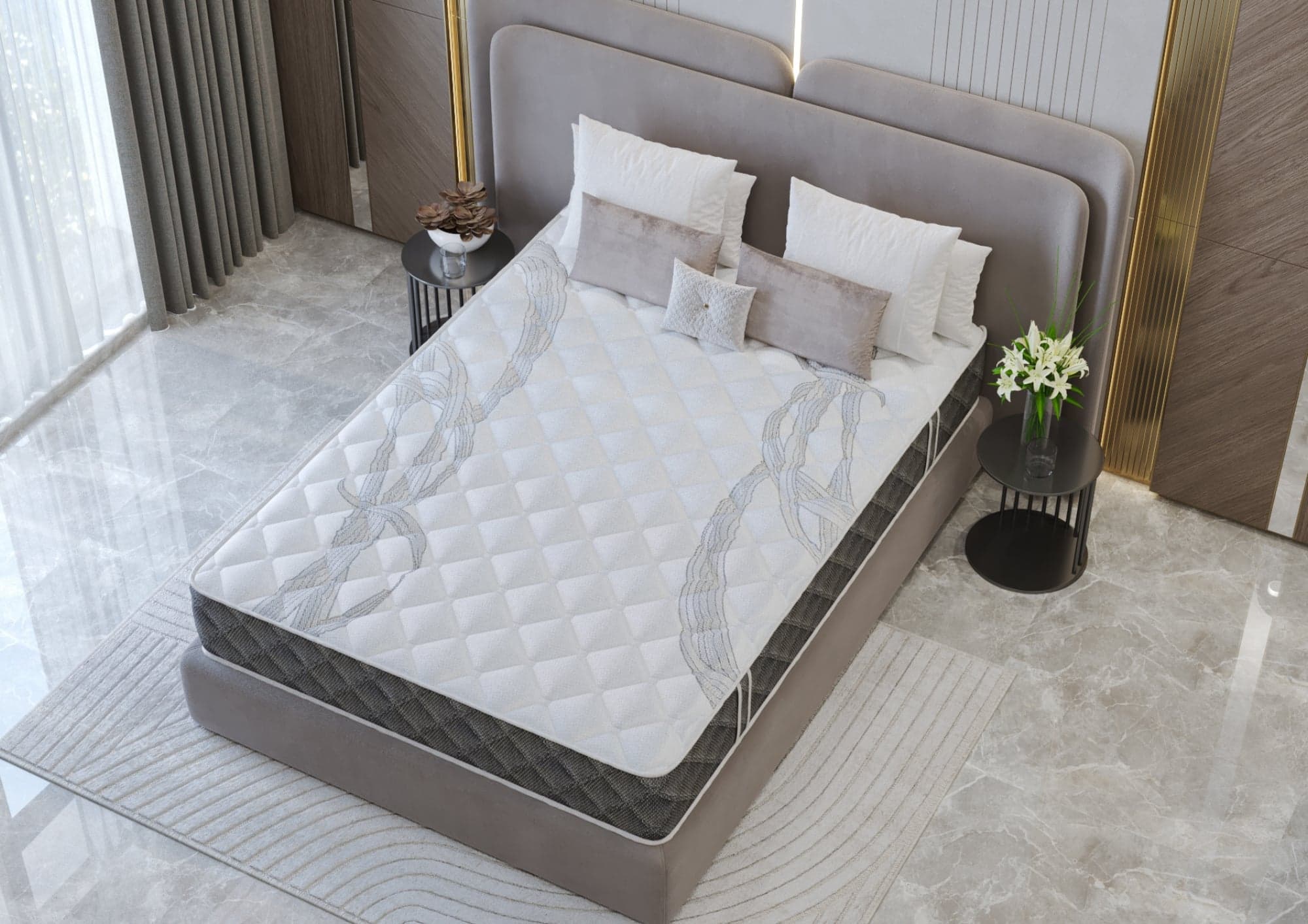 Saltea Somnart Memory Dream 160x200, înălțime 24 cm, cu mânere, fermitate mediu-tare - 4