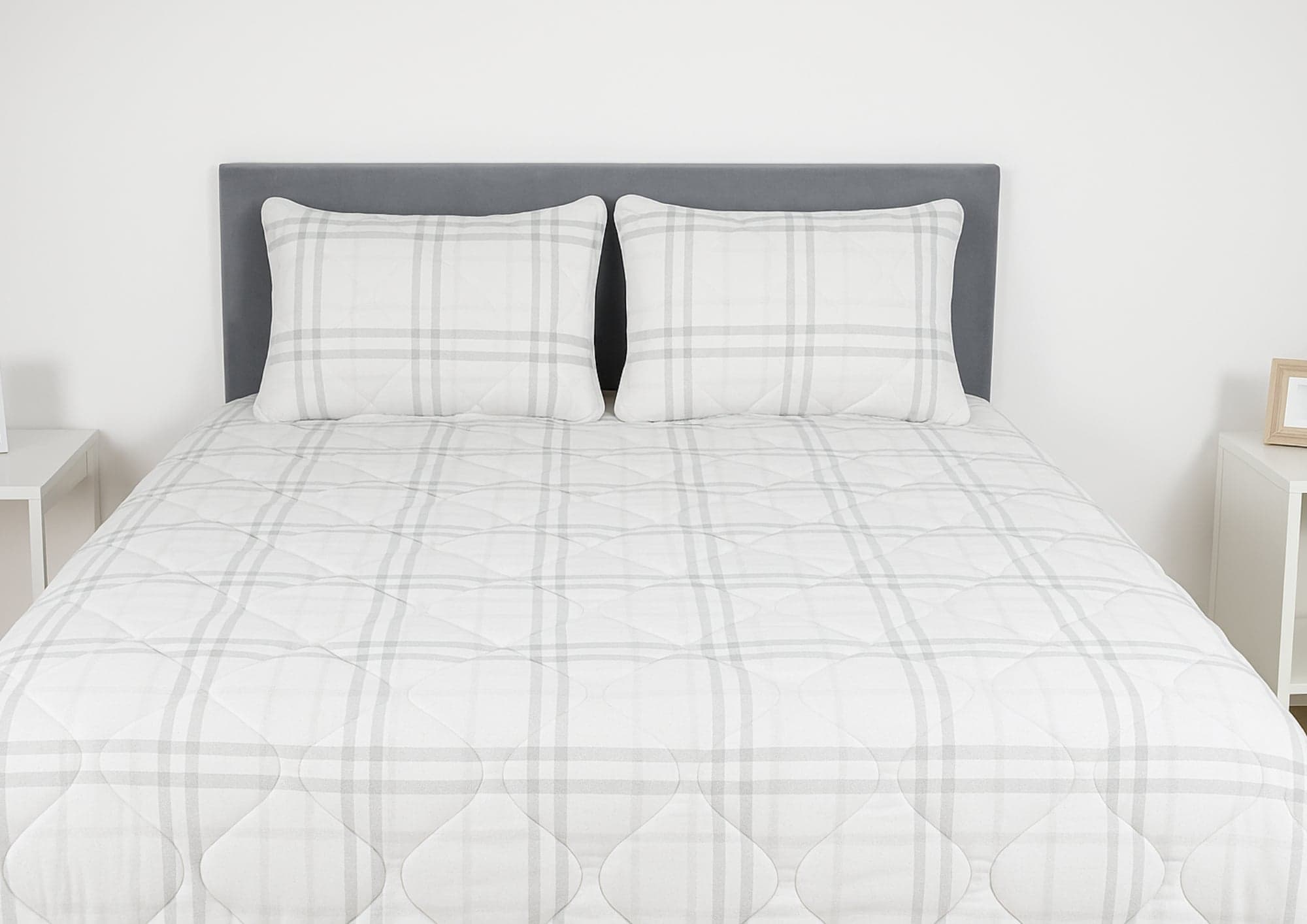 Pilota matlasata Grid Confort Somnart, 180×200 cm, 250 g, microfibra, vara - 2