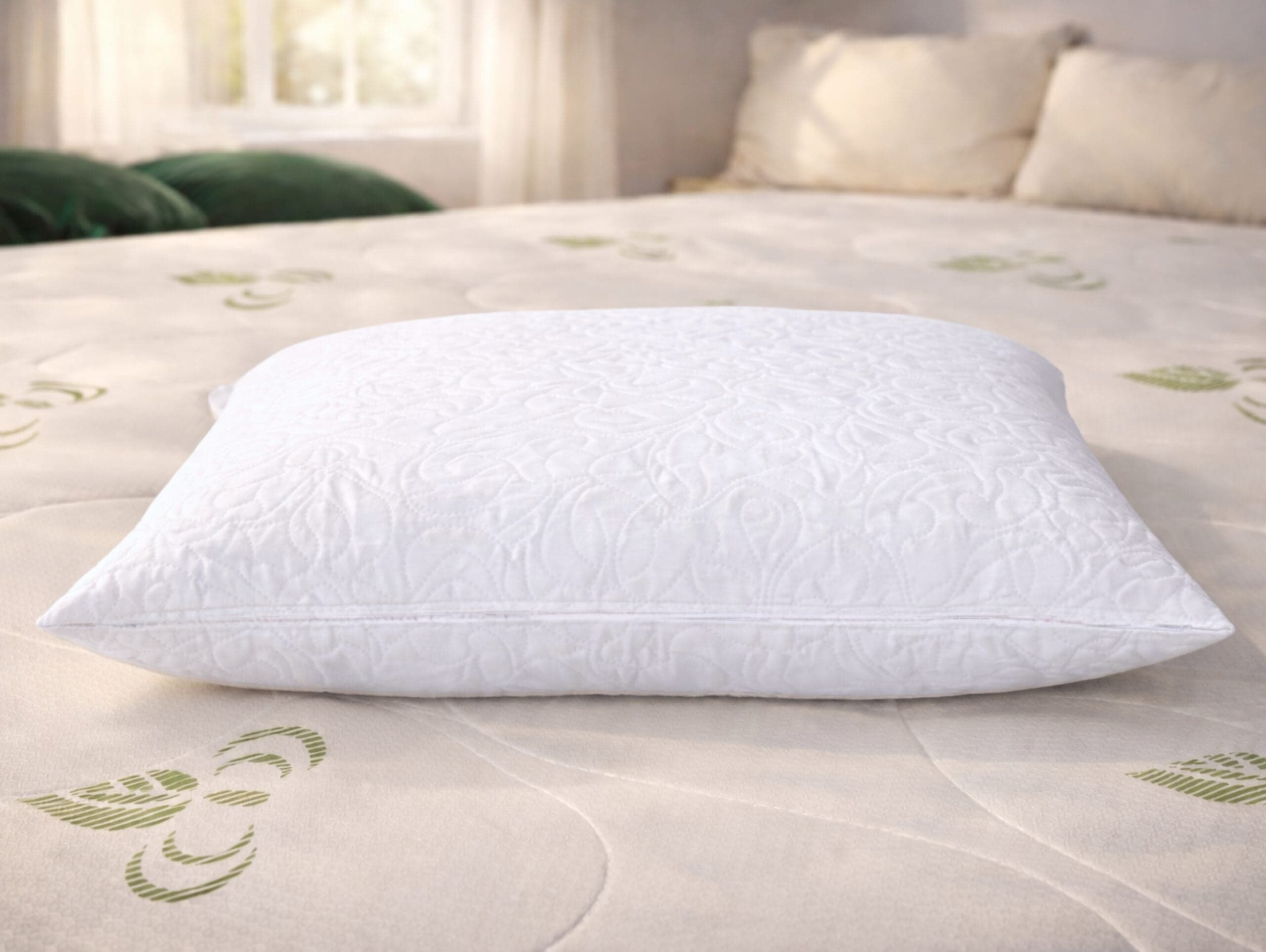 Set 2 Perne ajustabile 50×70 Somnia, microfibra, lavabile la masina, vidat, alb - 6