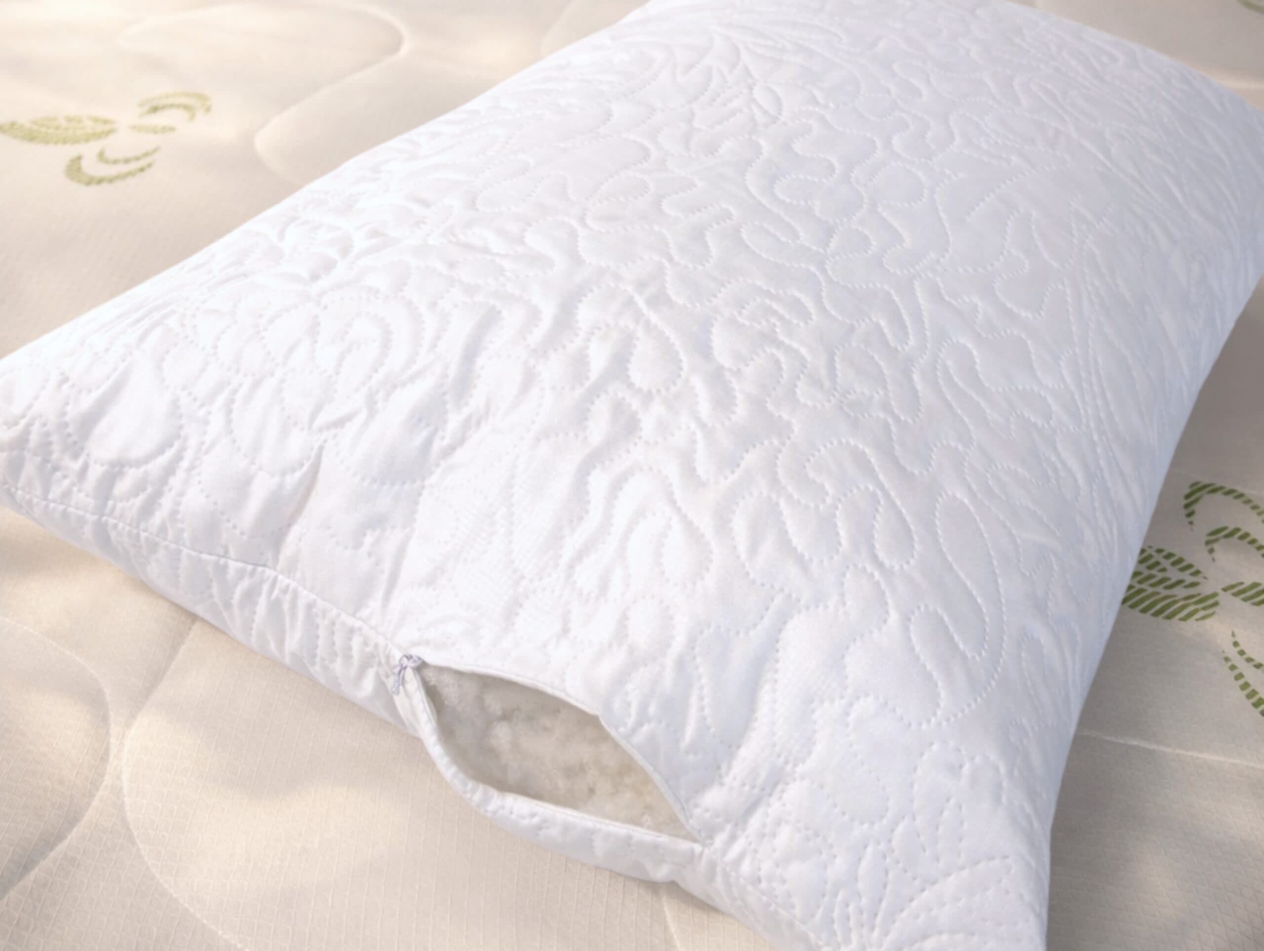Set 2 Perne ajustabile 50×70 Somnia, microfibra, lavabile la masina, vidat, alb - 4