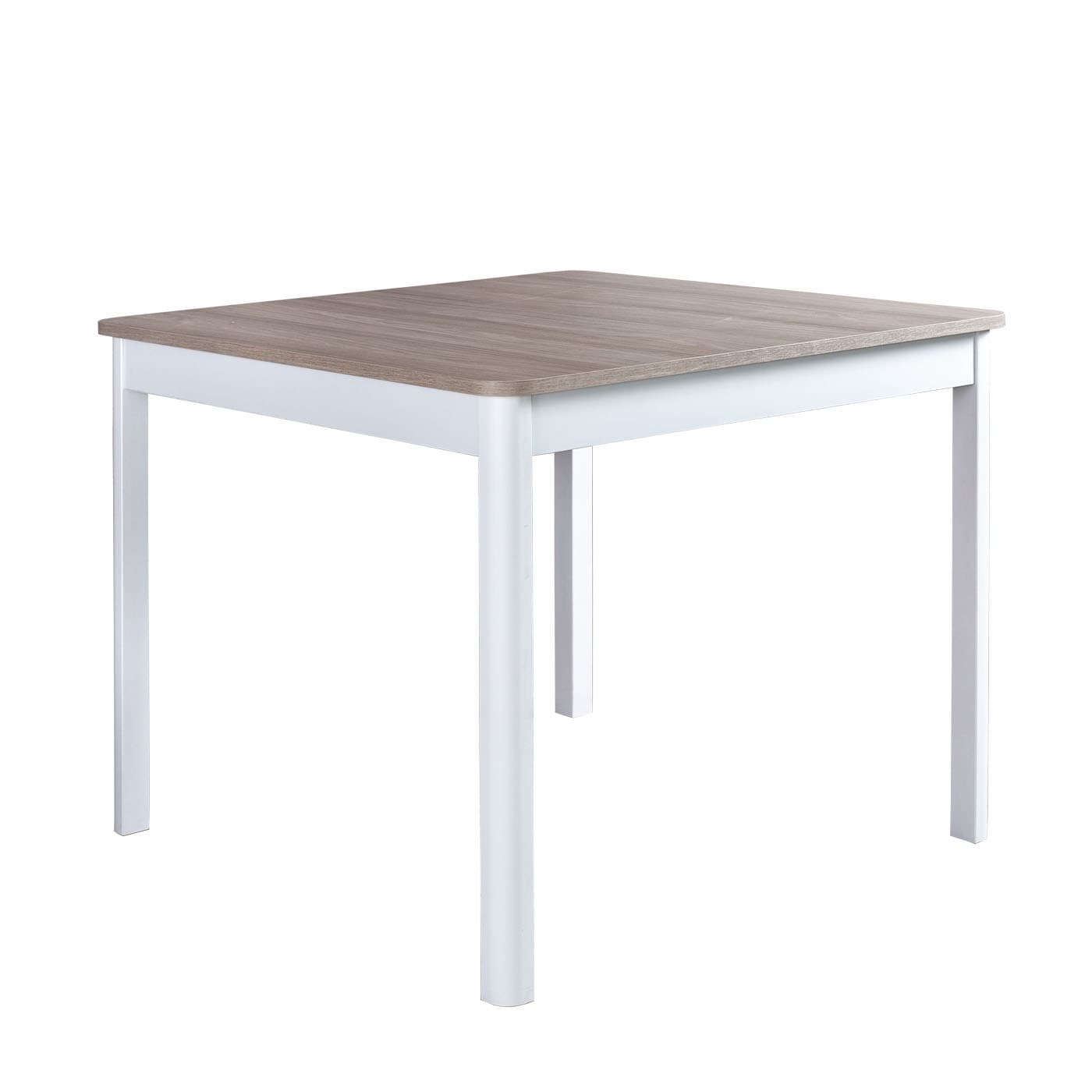 Masa patrata fixa 92 cm satin/alb Dublin