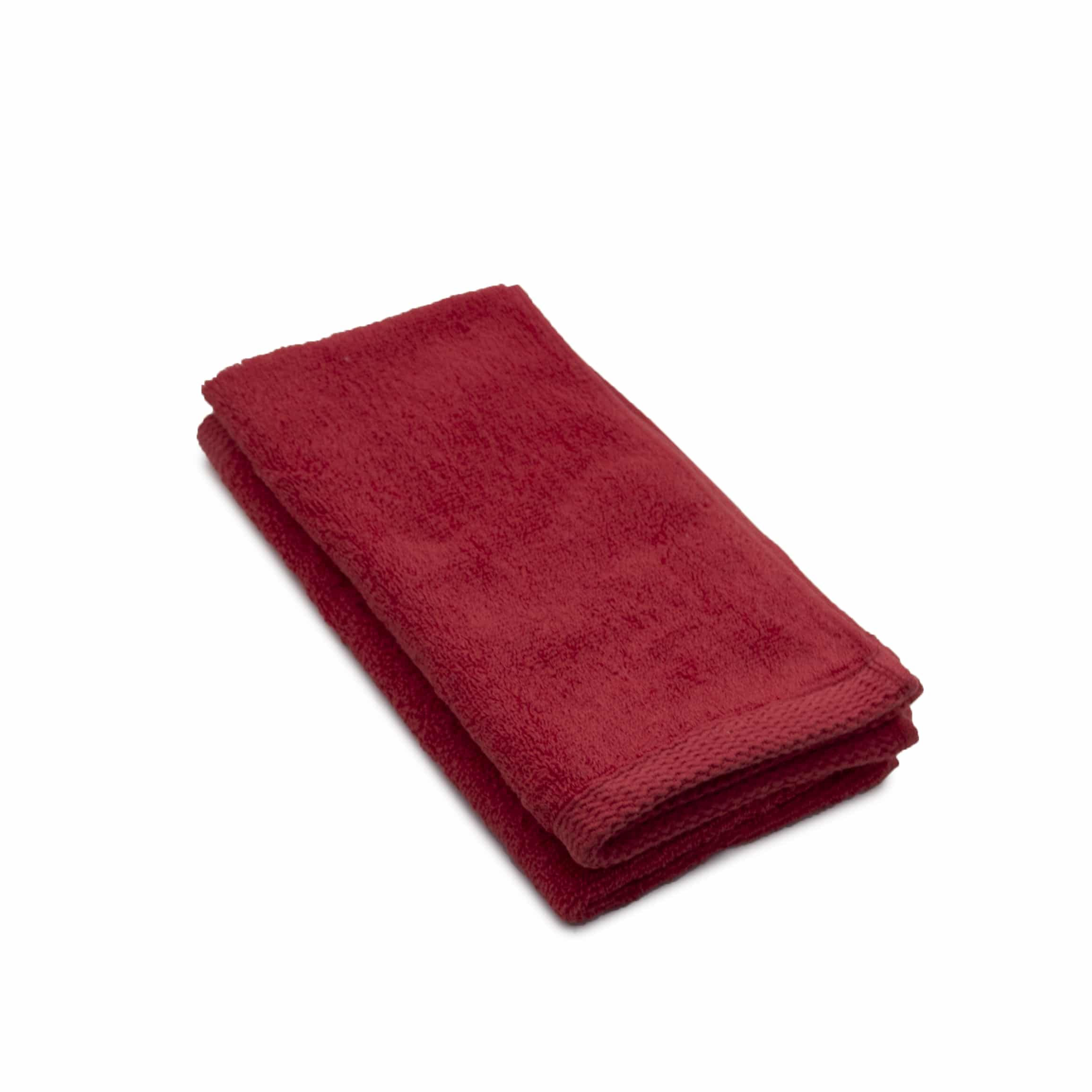 Set 2 prosoape maini bumbac 100%, 600gsm, Somnart, 30x50cm, rosu