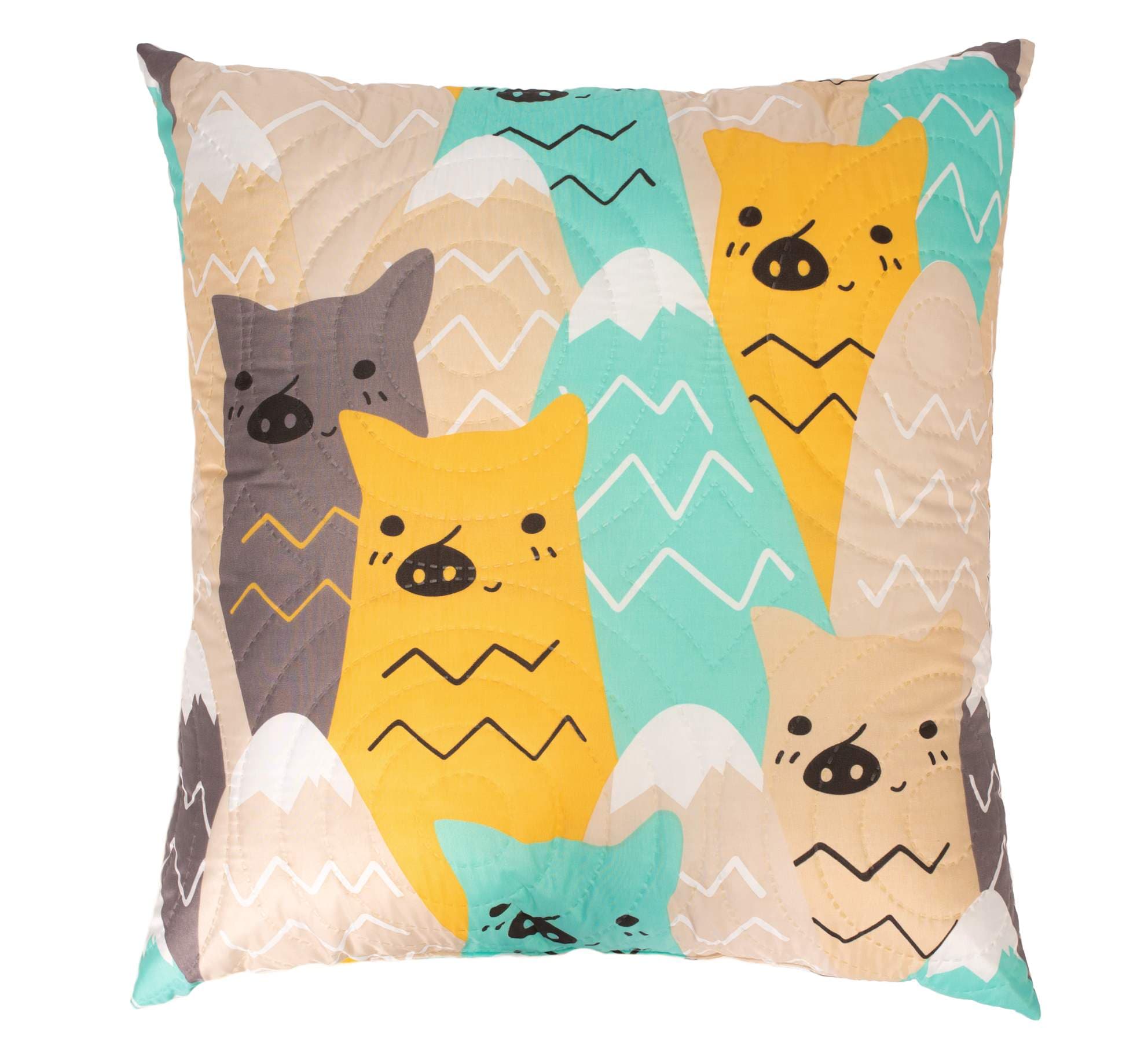 Perna Somnart Cat, 70x70 cm, microfibra