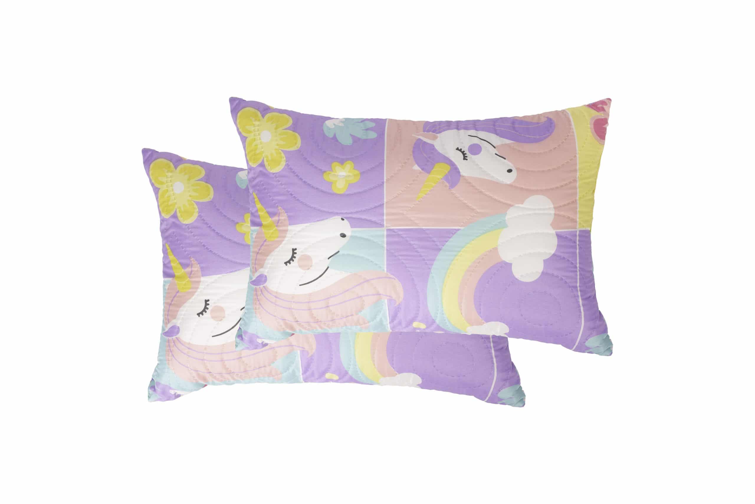 Set 2 perne Somnart Unicorn, 50x70 cm, microfibra