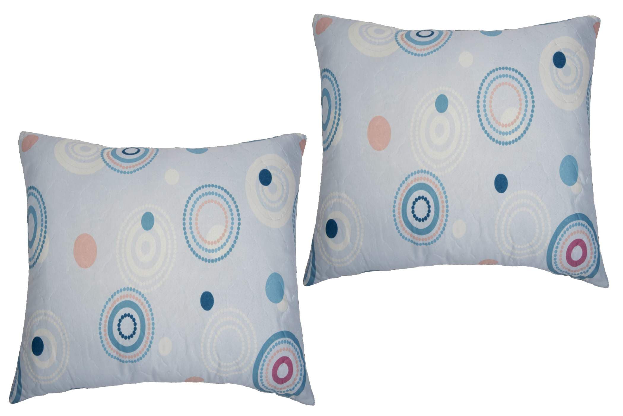 Set 2 perne matlasate Circles Somnart 70x70 cm, microfibra
