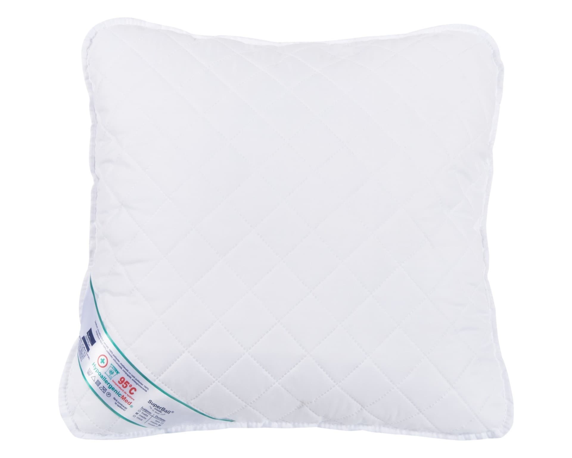 Perna SomnART HypoallergenicMed, lavabila la 95°C - 80 x 80 cm